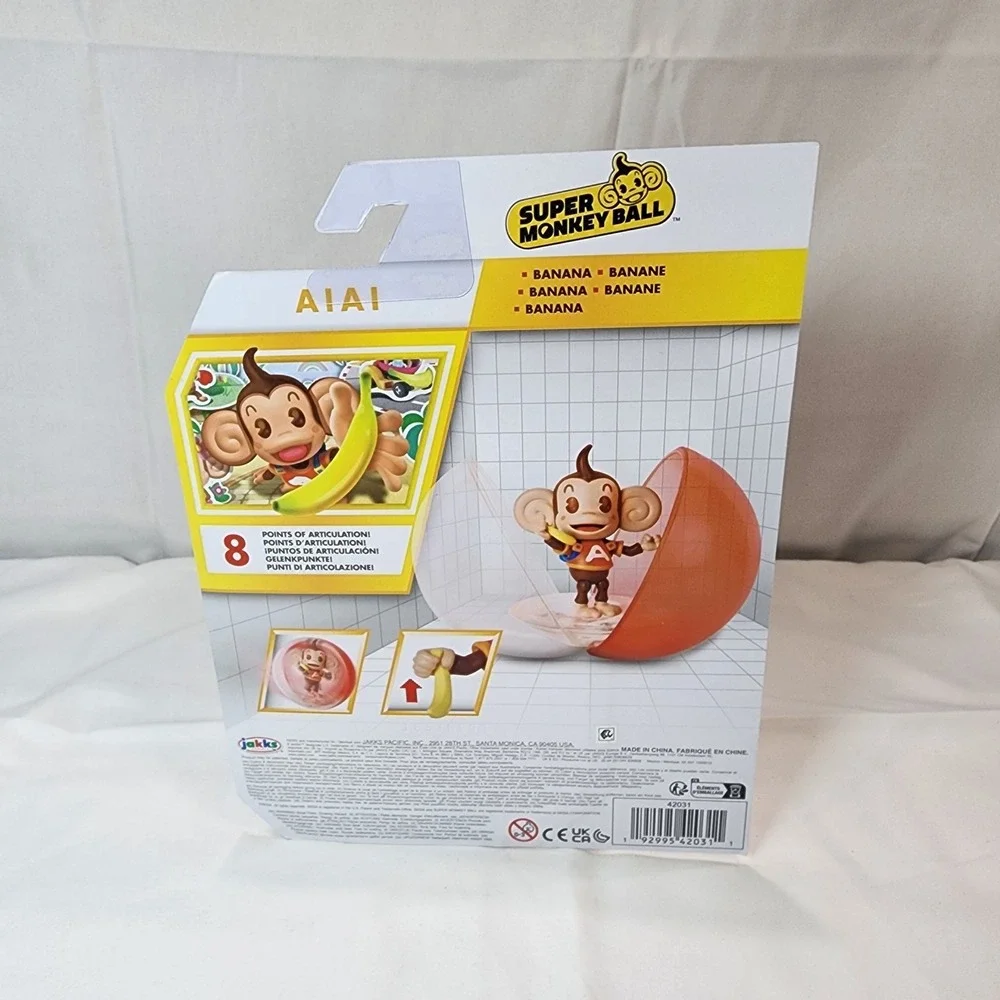 Super Monkey Ball Action Figure 2023 Jakks Pacific Sealed AIAI Brand NEW